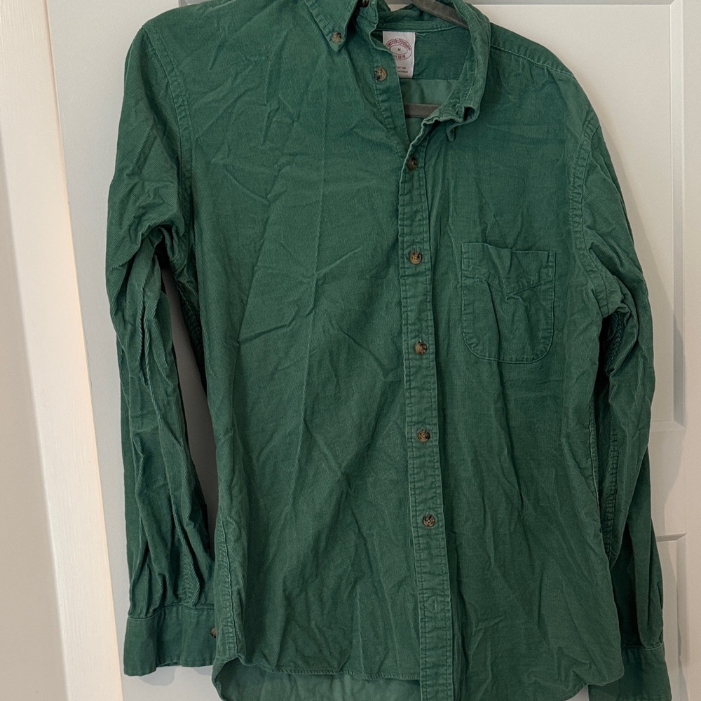 Brooks Brothers Forest Green Casual Shirt
